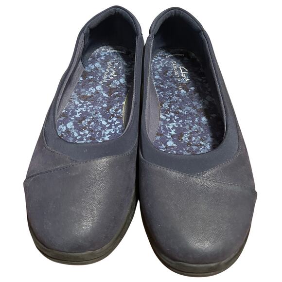 Clarks cloudsteppers Women's Breeze Ayla Navy blue flats size 9 - Picture 3 of 4